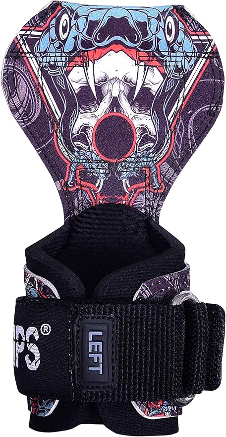 Cobra Grips PRO Weight Lifting Gloves Heavy Duty Straps Alternative Power Lifting Hooks for Deadlifts Adjustable Neoprene Padded Wrist Support Bodybuilding