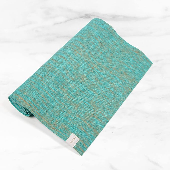 Myga Jute Yoga Mat, High Performance Vegan Floor Exercise Mat, Eco Friendly Biodegradable Yoga Mat with PVC Backing,72" x 24", 0.2" Thickness