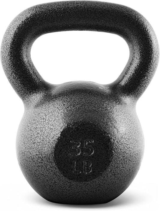 CAP Barbell Black Cast Iron Kettlebell Single or Set | 10-80 Lbs