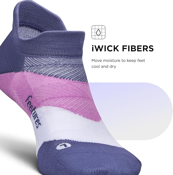 Feetures Elite Ultra Light Cushion Ankle Socks - Sport Sock with Targeted Compression