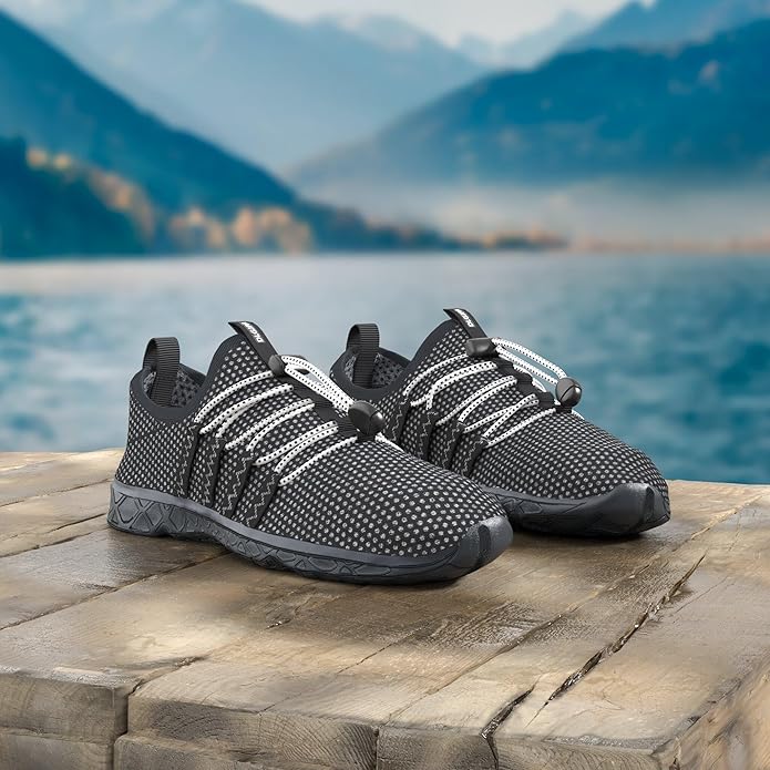 DLGJPA Men's Lightweight Quick Drying Aqua Water Shoes Athletic Sport Walking Shoes