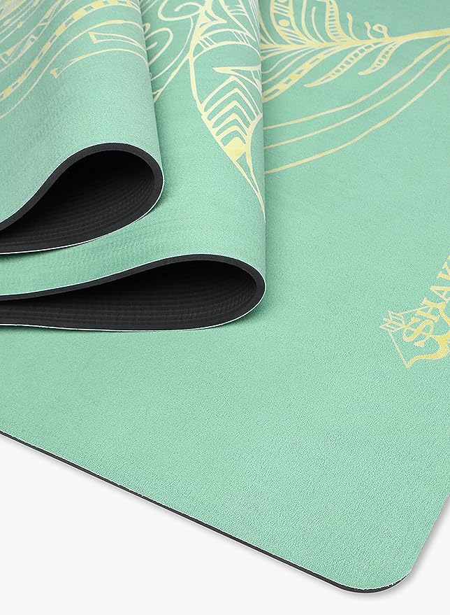 TPE Yoga Mat - Artist Designed, Premium eco friendly mats, Non Slip, Non toxic, Great For Regular & Hot Yoga, Pilates and Workouts (72 inch x 24 inch x 6mm thick)