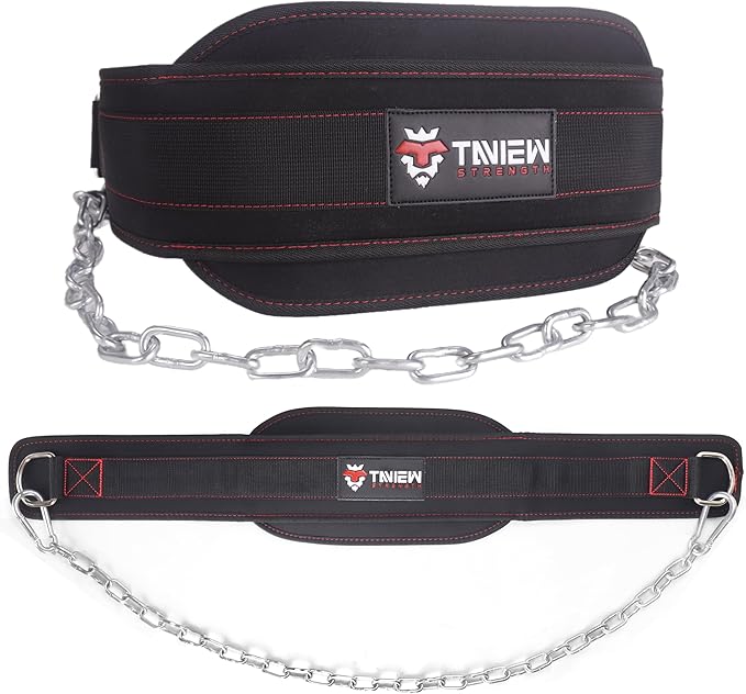 Heavy Duty Dip Belt With Chain - Weighted Pull Up Belt for Workout