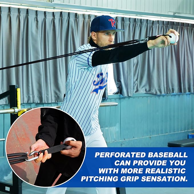 Resistance Bands for Pitchers, Baseball & Softball Training Equipment for Improving Arm Strength & Pitching Training, Baseball Pitching Bands for All Skill Levels