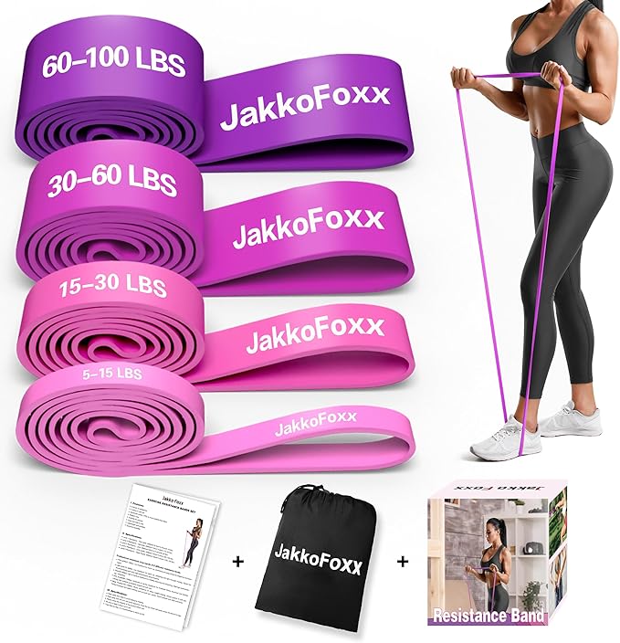 Resistance Bands,Pull Up Bands,Stretching Assist Bands Set for Men & WomenPortable Exercise, Muscle Training,Physical Therapy,Exercise Workout Bands for Working Out