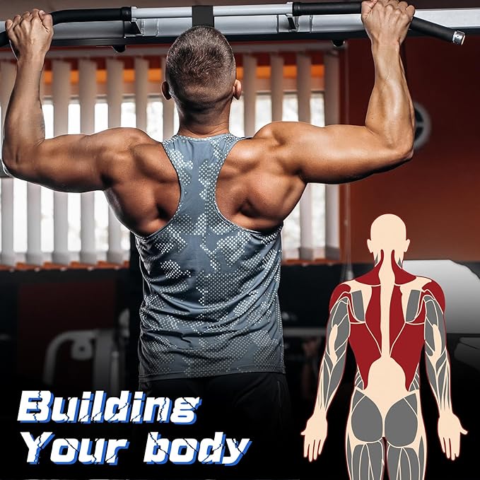 Pull Up Assistance Bands, 225 LBS Heavy Duty Resistance Bands with Feet Rest, Height Adjustable Exercises Assist Band for Strength Training Workout Equipment Home Gym Pull Up Bar Accessories