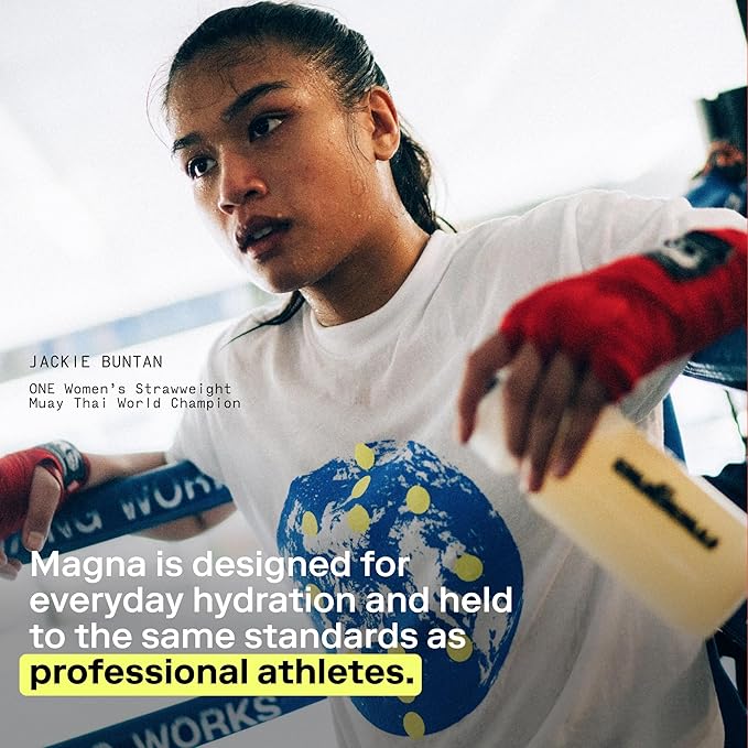 MAGNA Electrolyte Powder Drink Mix for Hydration, Energy & Focus Support with Magnesium L Threonate, Sodium, Potassium, Vitamin D, B6 & B12, Sugar Free, Variety Pack, 28 Servings