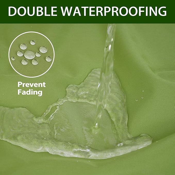 Outdoor Bench Cushion 48 x 16 x 3 Inch with Ties, Thick Waterproof Porch Swing Cushions for Patio Furniture Chair Pad, Seat Sofa Garden Replacement Cushion Sponge Filling