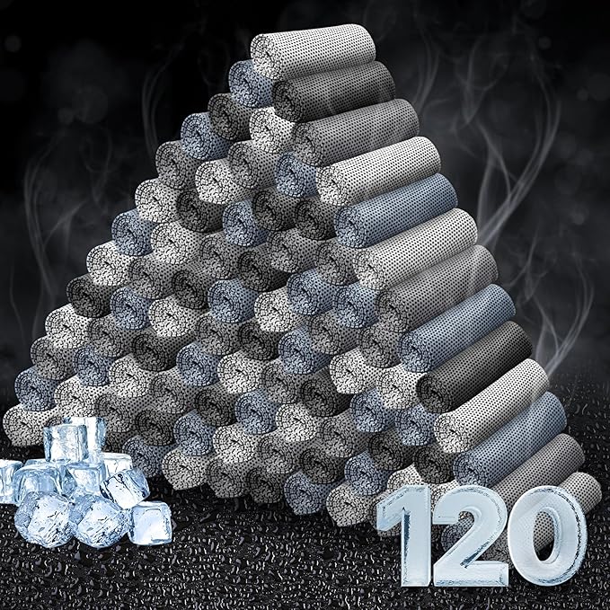 Honoson Cooling Towel Bulk - Neck & Face Cool Chilly Towels Microfiber Breathable Sport Sweat Rag for Gym, Yoga, Travel, Camping, Running, Outdoor