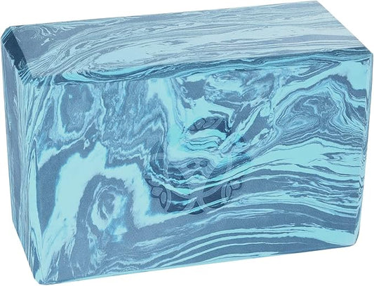 Hugger Mugger 4 in. Foam Yoga Block - Strong and Stable, Beveled Edges for Comfort, Most Favored Block Size, Helps with Alignment and Support in Many Poses