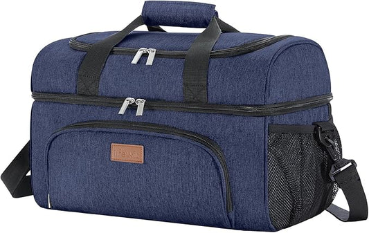 Lifewit Insulated Cooler Bag, 32/48 Can Large Leakproof Beach Cooler, Lightweight Portable Double Layer Soft-Sided Travel Ice Chest for Camping, Kayaking, Road Trips, Grocery Shopping