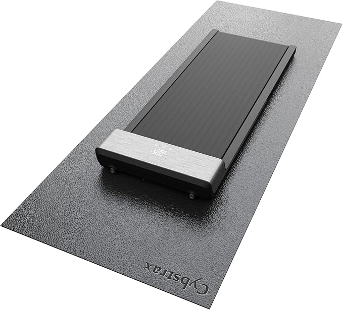 Treadmill Mat, Bike Trainer Mat for Stationary Spin Bike, 96" x 36" Non Slip Exercise Equipment Mat for Bike, Treadmill, Elliptical, Yoga - Workout Floor Protector for Carpet Or Hardwood