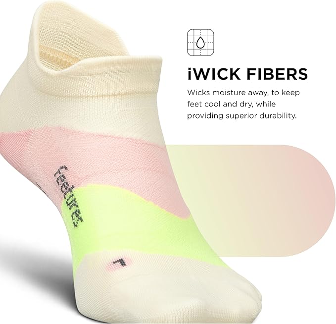 Feetures Elite Ultra Light Cushion Ankle Socks - Sport Sock with Targeted Compression