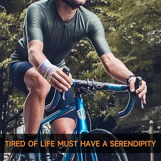 Sport Slim Wrist Wrap - Wrist Brace for Carpal Tunnel Relief, Neoprene-Free Compression Wrist Support for Workout, Adjustable Wrist Guards Fit Right Left Hand(Violet, Pack of 1)