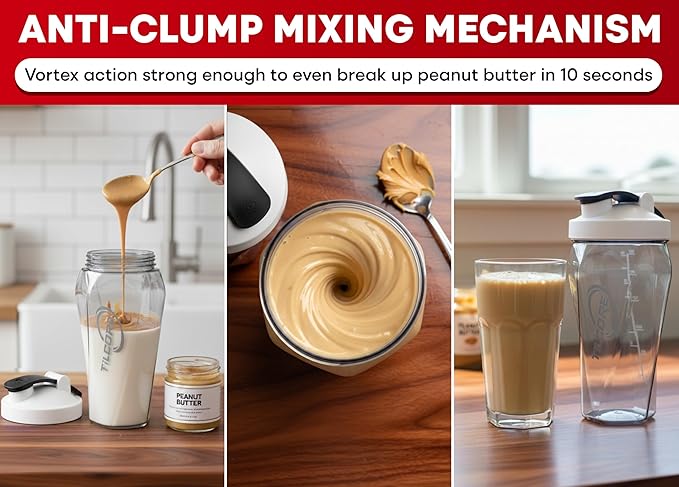 Vortex Protein Shaker Bottle 24 oz/700ml - Premium BPA-Free Pre-Workout Shaker Cup for Protein Shakes & Smoothies, Leak-Proof & Durable Bottle-Shakers for Active Lifestyles