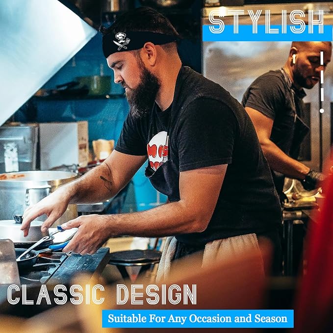 3Pcs Men Sports Headbands Sweat Bands for Men Women Sweatbands