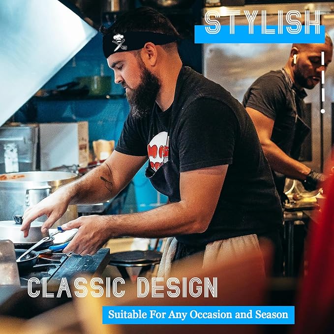 3pcs Sweat Bands Headbands Men Sport Headbands for Men Sweatbands Workout Headbands Women Cooling Skull Running Head Sweat Bands