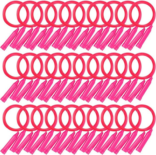 30 Pcs Kids Jump Rope,Colorful Jump Ropes for Kids,7.2 Feet Plastic Jump Ropes,Adjustable Skipping Rope,Jumping Ropes for Party Favors,Birthday Gifts,Indoor Outdoor Activity