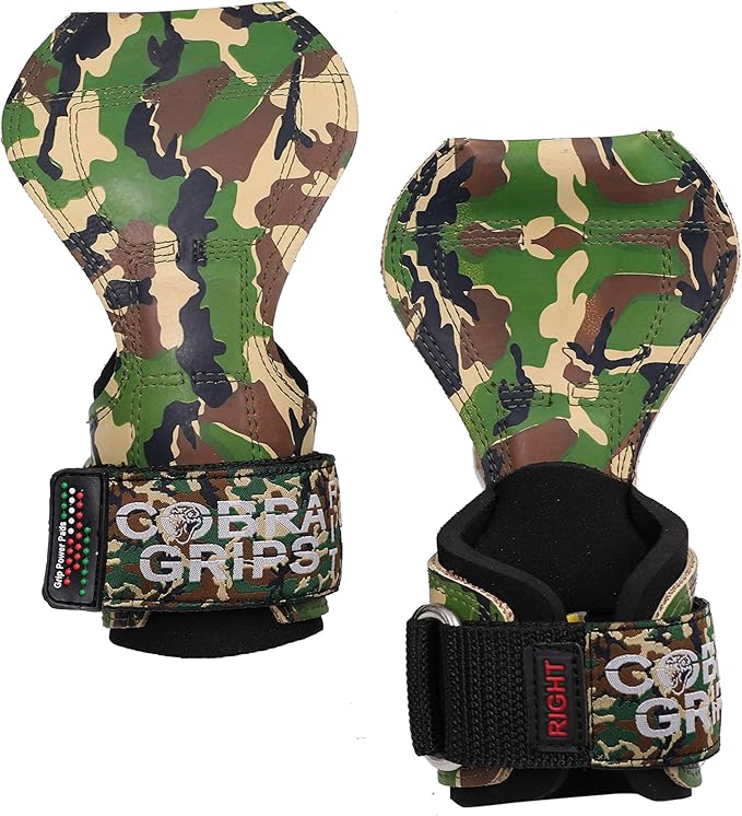 Cobra Grips PRO Weight Lifting Gloves Heavy Duty Straps Alternative Power Lifting Hooks for Deadlifts Adjustable Neoprene Padded Wrist Support Bodybuilding