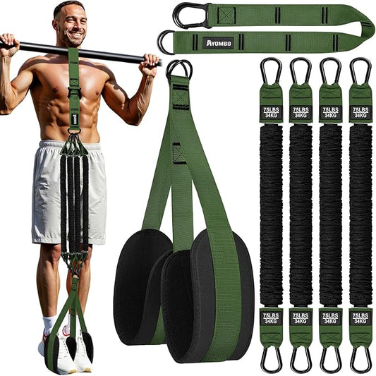 Pull Up Assistance Bands, Resistance Bands for Pull Up Bar Workout, Adjustable Heavy Duty Pull Up Assist Equipment with 4 Assistance Bands, Home Gym Fitness Exercise Strength Training