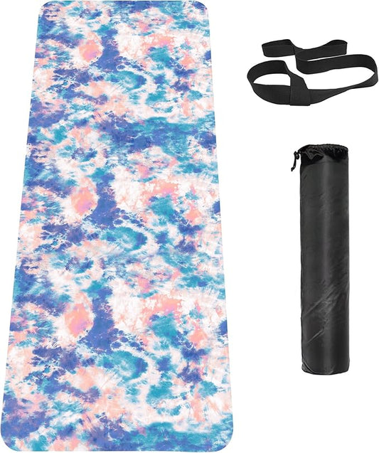 Non Slip Yoga Mat TPE Workout Mat for Men Women, Thick Workout Mat with Carrying Strap, Fitness Mats for Exercise, Yoga, Fitness, Pilates, Floor Workouts (72" x 24" x 6mm)