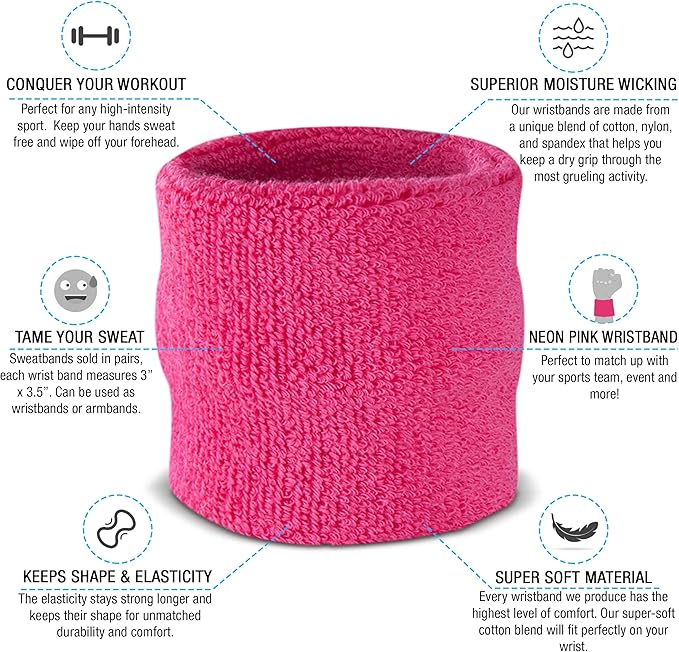 Suddora Sweatbands for Kids, Moisture Wicking 2 Wristbands and 1 Headband Set, Soft and Skin-Friendly Fabric, Moisture-Wicking Athletic Sweat Bands for Basketball, Baseball, Soccer