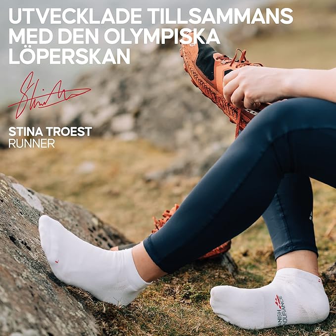 DANISH ENDURANCE Ultra-Comfort Ankle Running Socks - 3 or 5 Pack