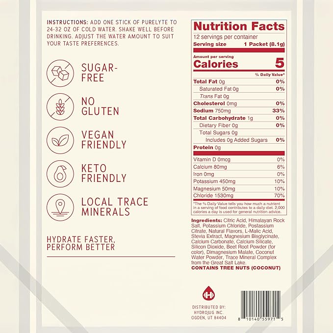 Electrolyte Drink Mix – Sugar-Free Hydration Powder Packets – Clean Electrolytes with Trace Minerals – Keto, Vegan, Gluten-Free – No Artificial Sweeteners – 30 Sticks – Strawberry Lemonade