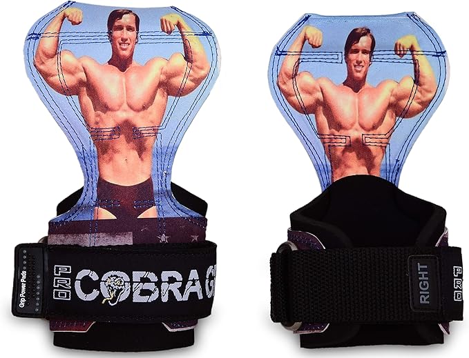 Cobra Grips PRO Weight Lifting Gloves Heavy Duty Straps Alternative Power Lifting Hooks for Deadlifts Adjustable Neoprene Padded Wrist Support Bodybuilding