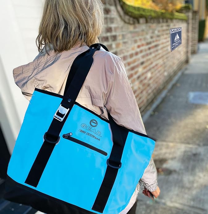 Dry Bag Cooler Tote – Collapsible, Waterproof and Leak-Proof Soft Sided Cooler Bag - Pool, Beach - 20 or 36 Cans