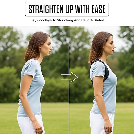 Full Back Posture Corrector for Women & Men –Adjustable back straightener posture corrector with Magnetic Therapy- Back brace for Spine, Neck & Upper Back Pain Relief - Posture Back Brace (XXXL - 39.3” – 49.5”)