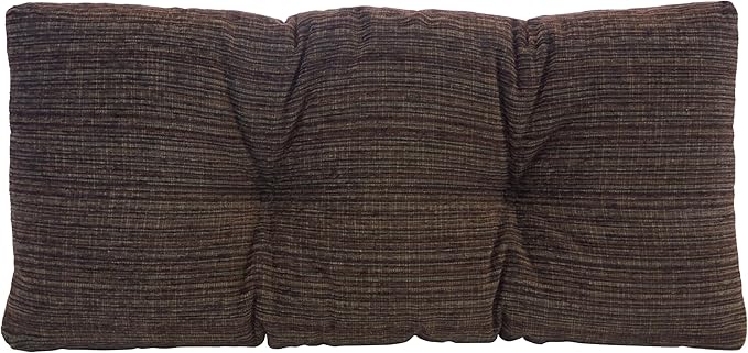 Klear Vu Corner Nook or Piano Seat Omega Non-Slip Tufted Bench Cushion for Indoor Furniture, Entryway Storage, Bay Window, 30 Inches, 14 Brown