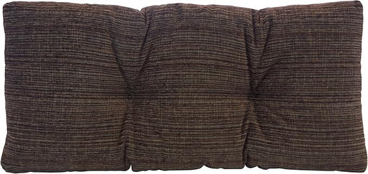 Klear Vu Corner Nook or Piano Seat Omega Non-Slip Tufted Bench Cushion for Indoor Furniture, Entryway Storage, Bay Window, 30 Inches, 14 Brown