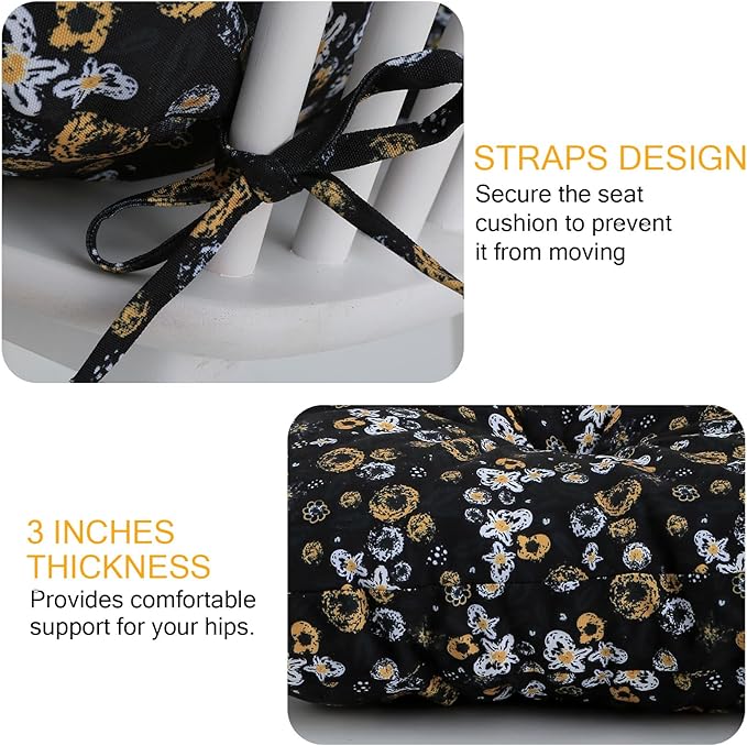 Outdoor Bench Cushion Waterproof, Tufted Bench Seat Cushion 36 x 15 Inch, Patio Wicker Indoor Seat Pads for Outside Garden Patio Balcony