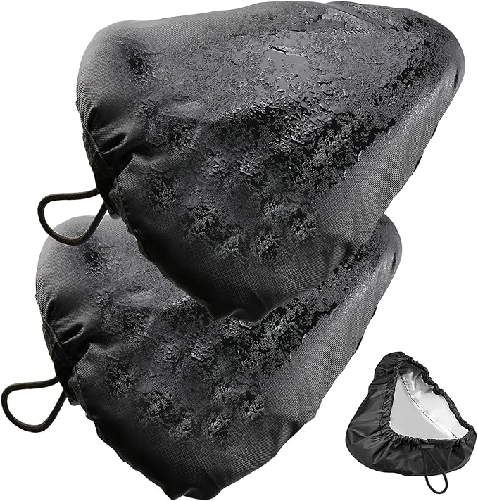 New Bicycle Seat Cushion Waterproof UV Protection Unisex for Gym Bike Mountain Bike Road Bike with Protective Lock Durable Rain Dustproof Cover