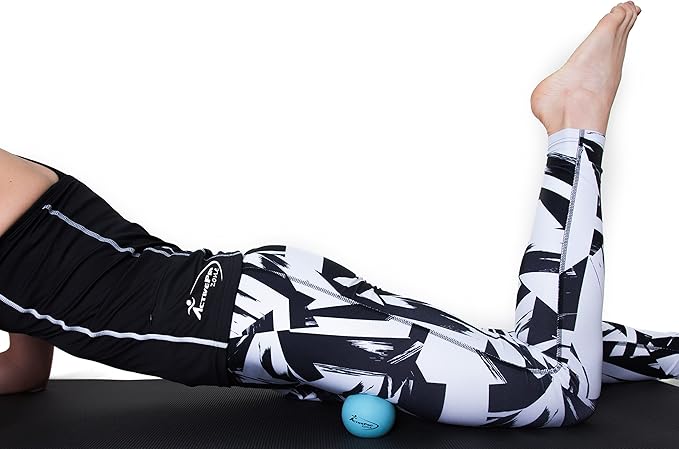 Therapy Massage Ball - Instant Muscle Pain Relief. Proven Effective for Myofascial Release, Deep Tissue Pressure, Yoga & Trigger Point Treatments. Set - 2 Lacrosse Balls W/Mesh Bag