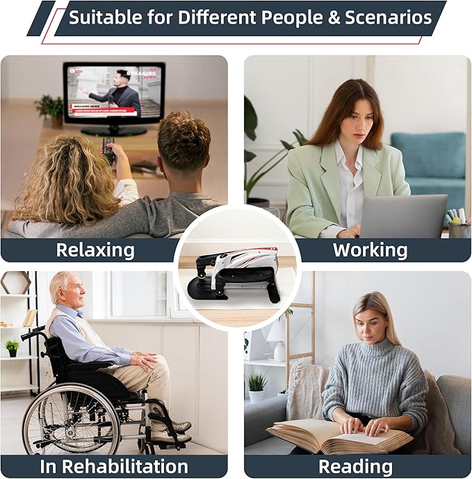 Fitvids Steppers for Exercise, Stair Steeper with Resistance Bands, Portable Stepper Capable of Full-Body Exercise, Low Noise and Smooth, Bear 300 lbs