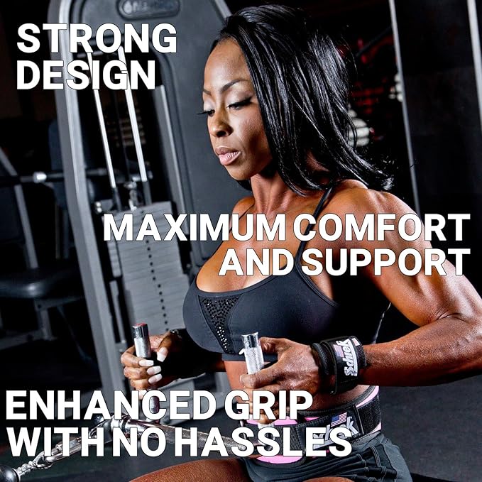Schiek Sports 1000-PLS Deluxe Power Lifting Wrist Straps - Weight Lifting Wrist Wraps