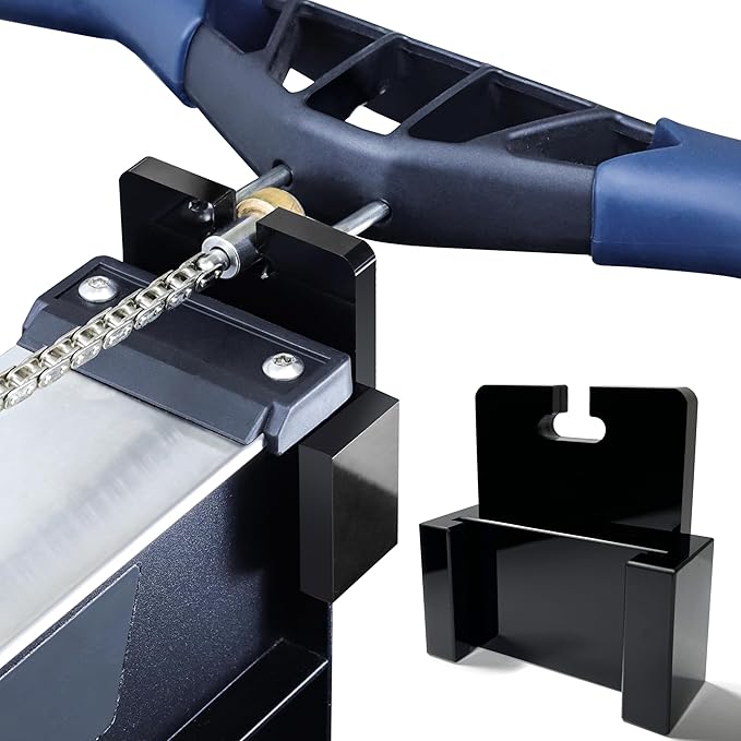 Handlebar Holder Compatible with Concept 2 Rowing Machine Model D&E and Rowerg, Chain Holder, Handle Bracket, Chain Maintenance, Lubing Helper, Rowing Machine Accessories, Patent Pending