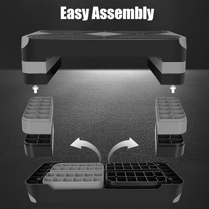 Adjustabl Aerobic Stepper Fitness Step Platform Health Workout for Sports Training