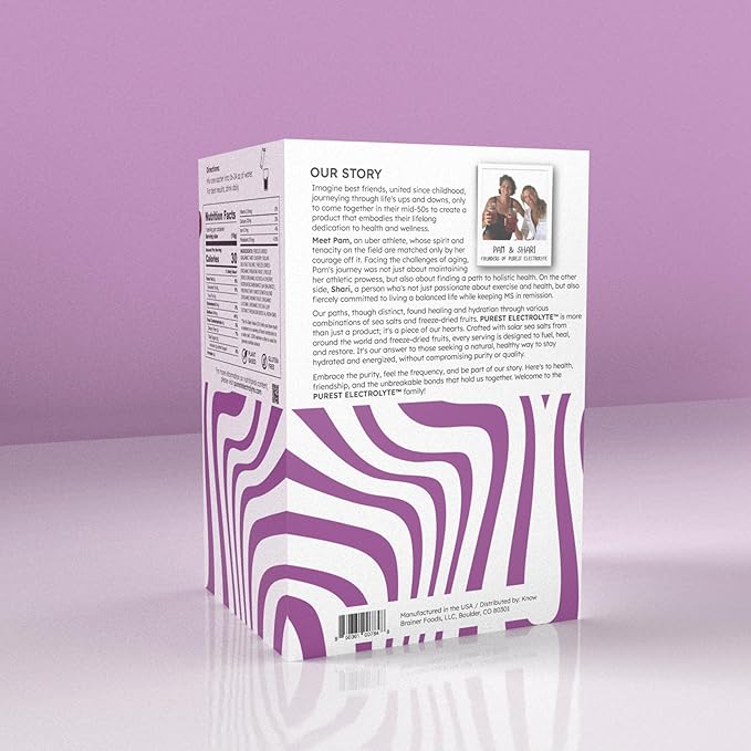 Purest Electrolyte Passion Cherry Powder Packets – Whole Food Hydration - Organic Freeze-Dried Fruits and Solar Sea Salts for Ultimate Electrolyte Balance