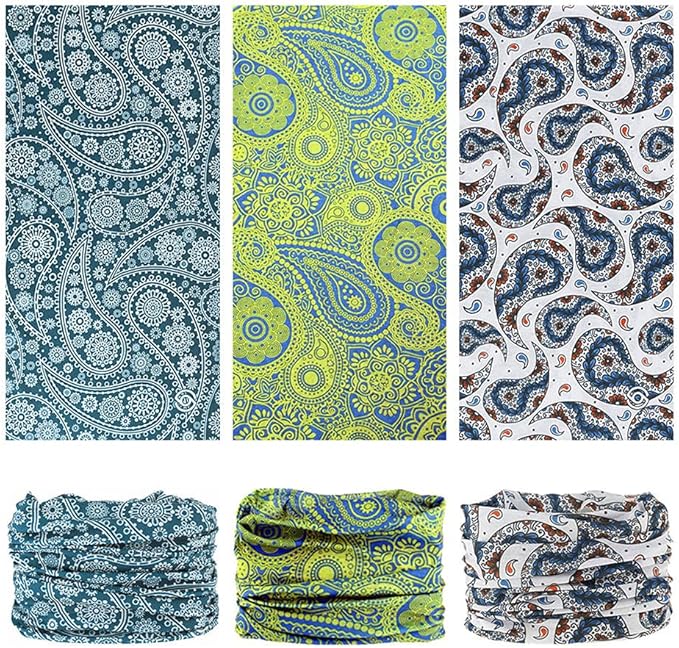 Headband Neck Gaiter Head Wrap Headwear Face Mask Magic Scarf Bandana for Men and Women
