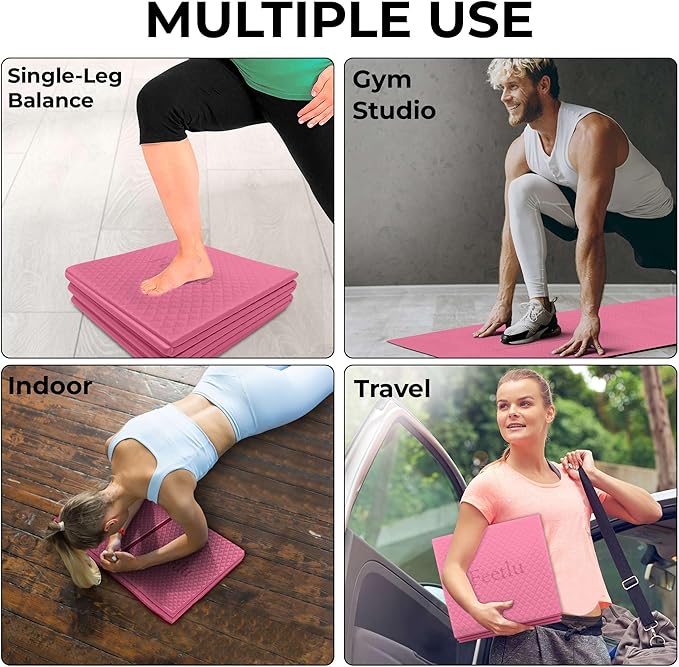 Foldable Yoga Mat, 6mm Thick, Lightweight, Anti-Slip, and Easy to Store – Perfect for Travel, Yoga, Pilates, Home Workouts, and Floor Exercises