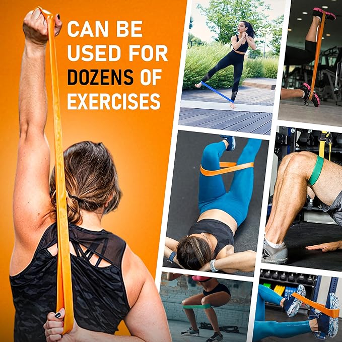 Pure Band - Latex-Free Professional Resistance Bands for Working Out, Stretching, Rehab, & Physical Therapy - Premium, Stretch Bands for Exercise & Recovery - Super Strong Exercise Bands