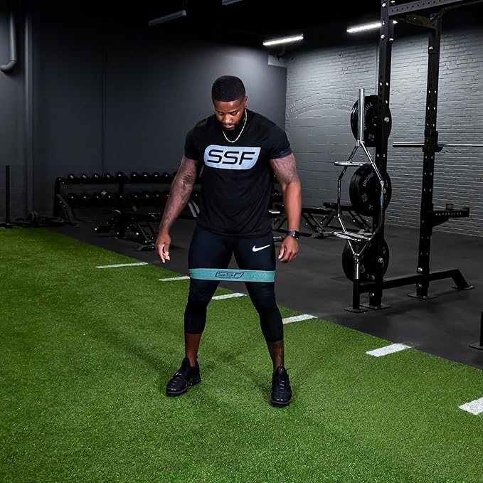 Serious Steel Fitness Fabric Mini Loop Non-Slip Resistance Band Set | Warm-Up, Physical Therapy, Glute Training, Speed and Agility Exercise Bands