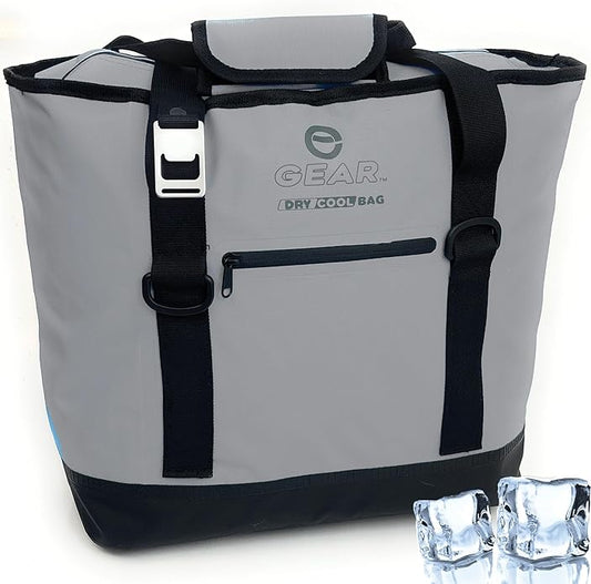 Dry Bag Cooler Tote – Collapsible, Waterproof and Leak-Proof Soft Sided Cooler Bag - Pool, Beach - 20 or 36 Cans