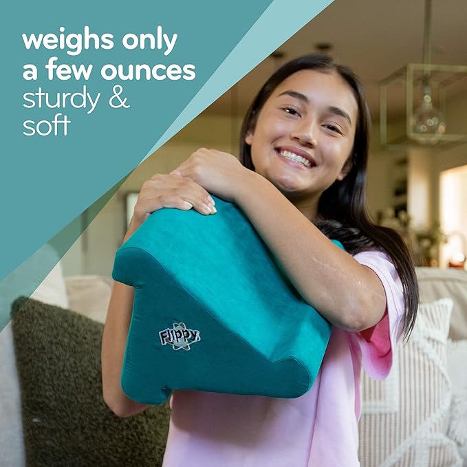 Flippy Tablet Pillow Stand and Holder for Lap, Desk and Bed, Multi-Angle with Storage, Compatible with Kindle, Fire, Samsung Galaxy (Nebbiolo Red)