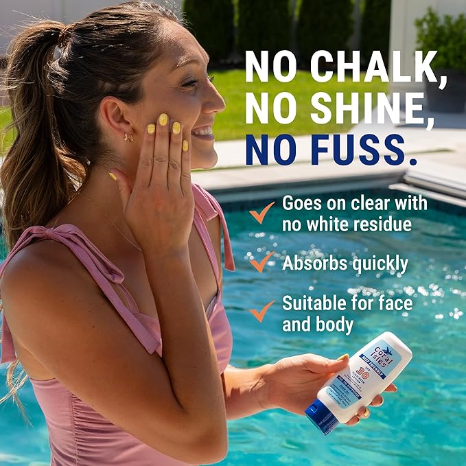 Coral Isles Sunscreen SPF 30 | Hawaii Compliant as Reef Safe | Octinoxate & Oxybenzone Free | Broad Spectrum UVA/UVB Protection | Water Resistant 80 Min. | Fragrance Free | 6 Fl Oz (Pack of 1))