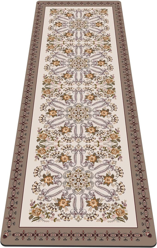 nuveti Yoga Mat Print Extra Thick TPE Non Slip Fitness Exercise Mat with Carrying Bag,72"x24" Extra Thick 6MM Exercise & Workout Mat for Yoga, Pilates Fitness and Floor Exercises