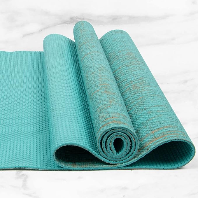 Myga Jute Yoga Mat, High Performance Vegan Floor Exercise Mat, Eco Friendly Biodegradable Yoga Mat with PVC Backing,72" x 24", 0.2" Thickness